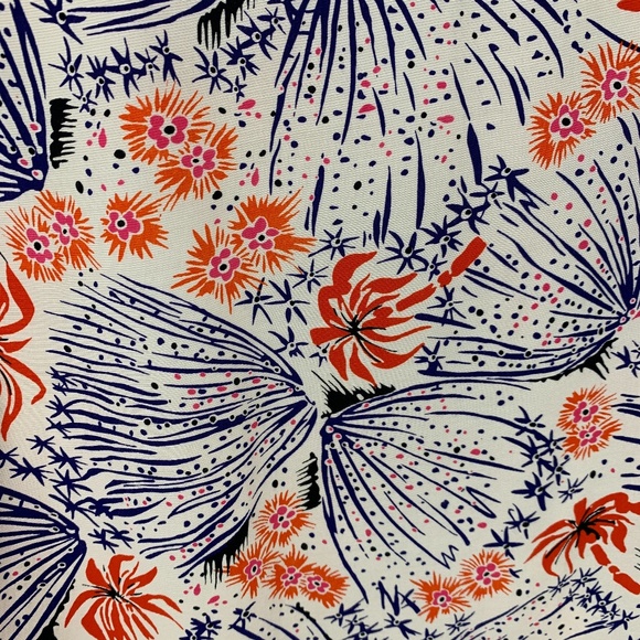 & Other Stories Palm Abstract Floral Print Mini Dress Sz 4 - Picture 6 of 14